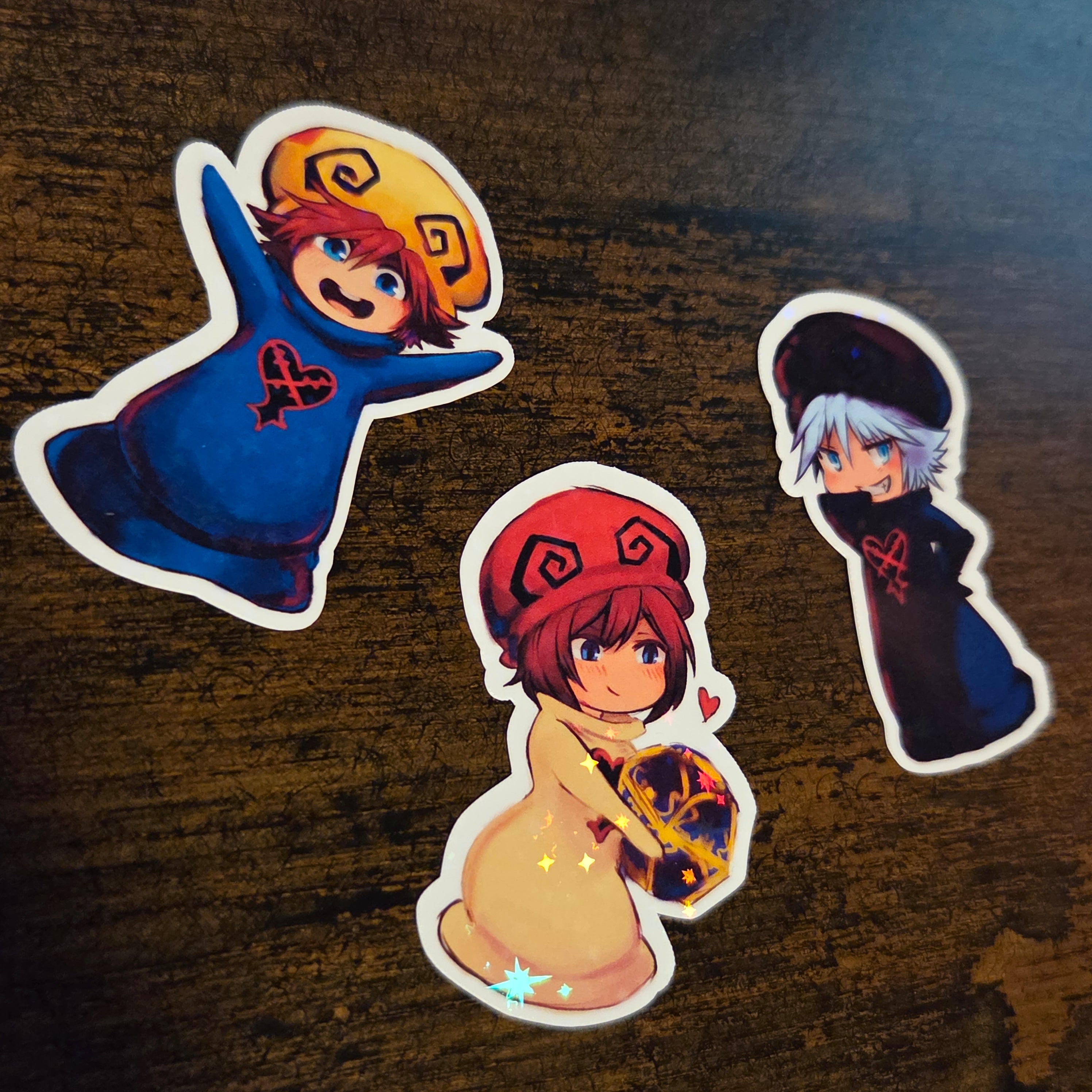 Mushroom Trio Set - Holographic Sticker