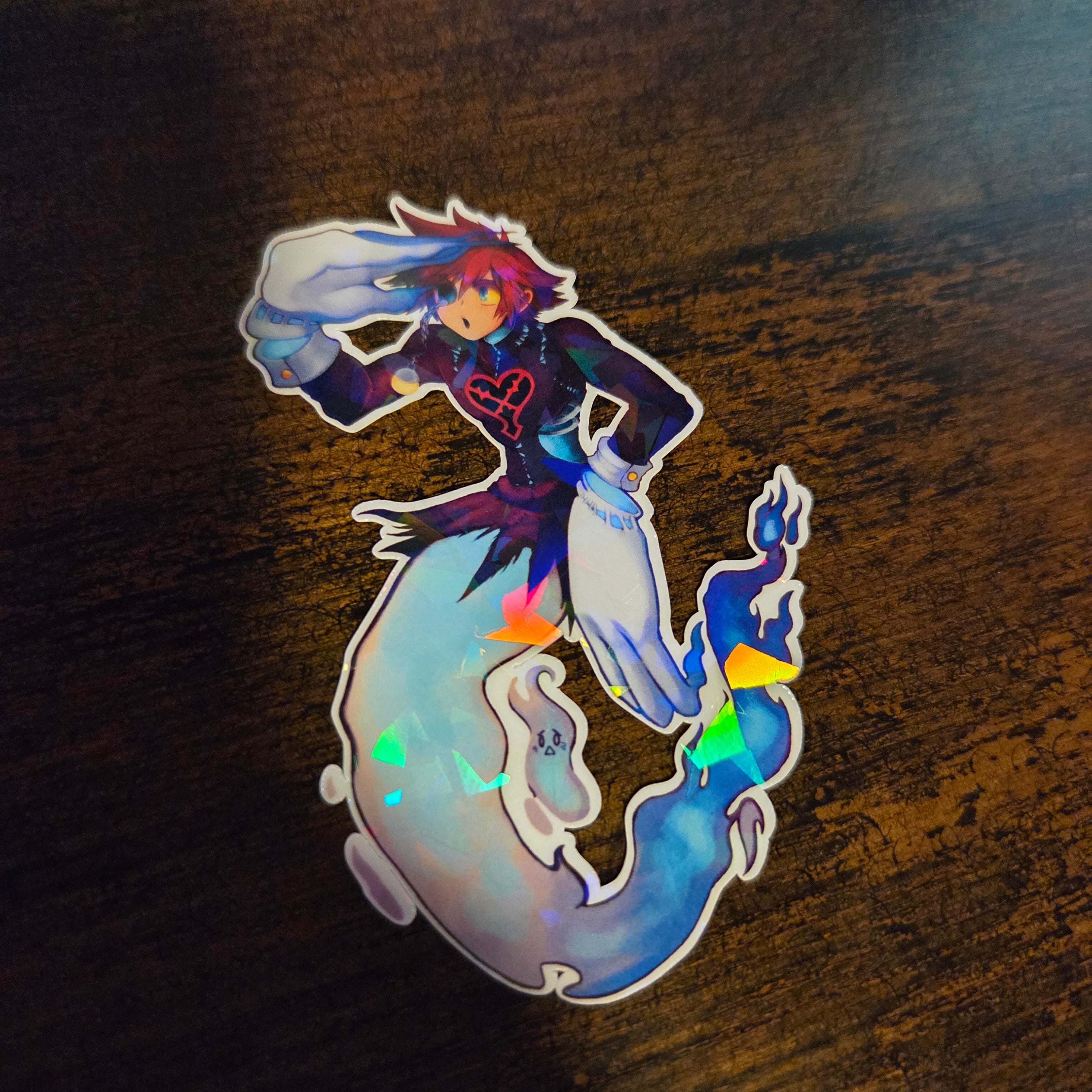 Search Ghost Sora - Holographic Sticker