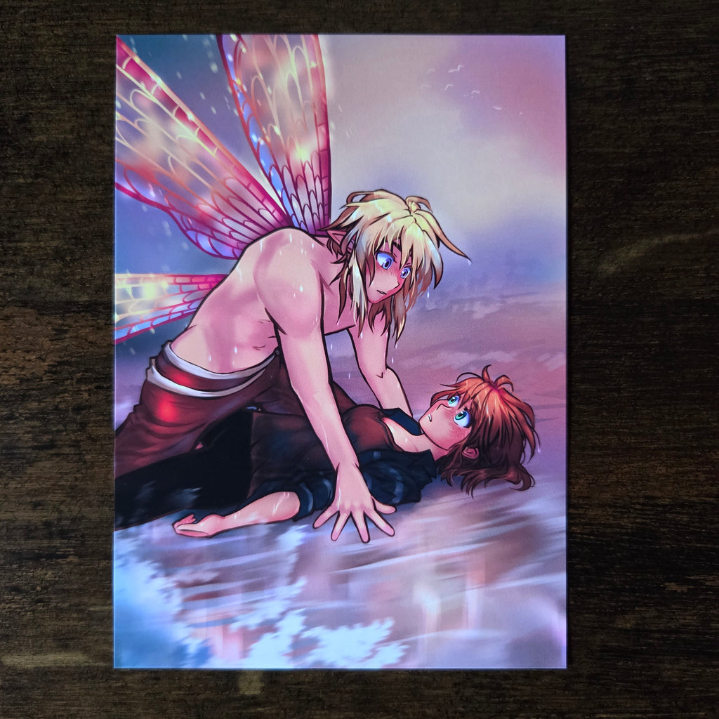 Kiss Kiss Fall In Love Art Print 5x7 Matte