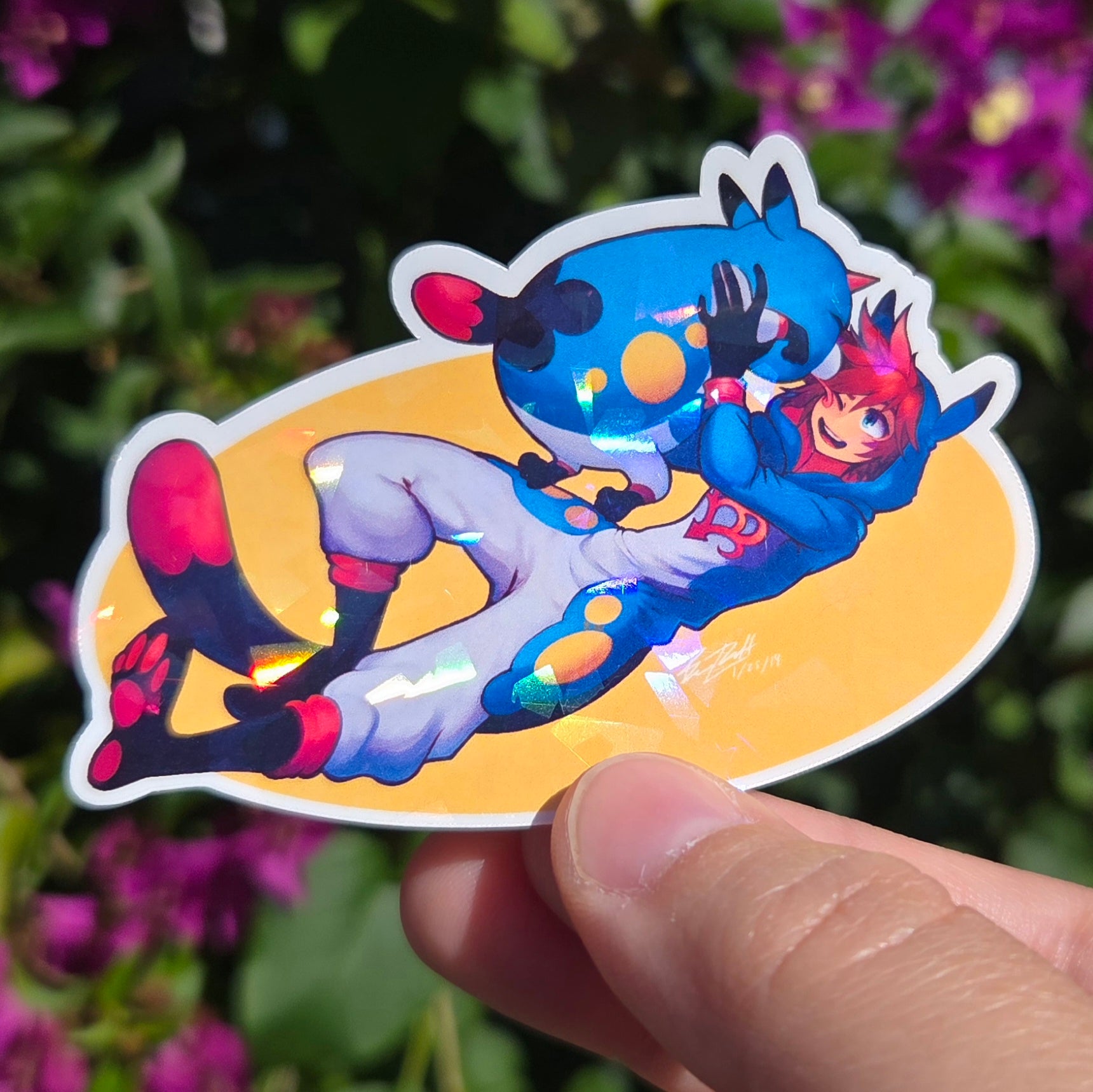 Meow Wow Sora Holographic Sticker