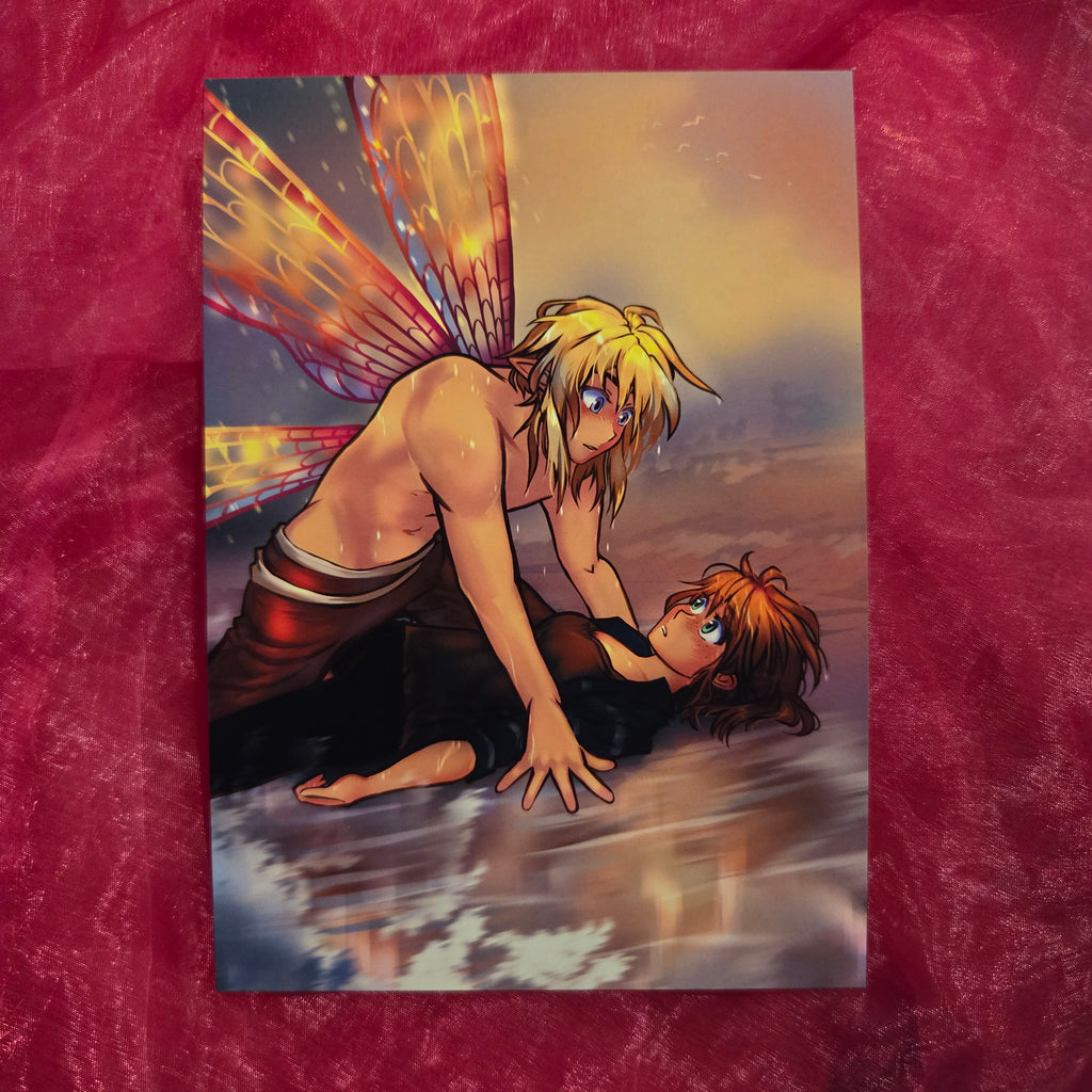 Kiss Kiss Fall In Love Art Print 5x7 Matte