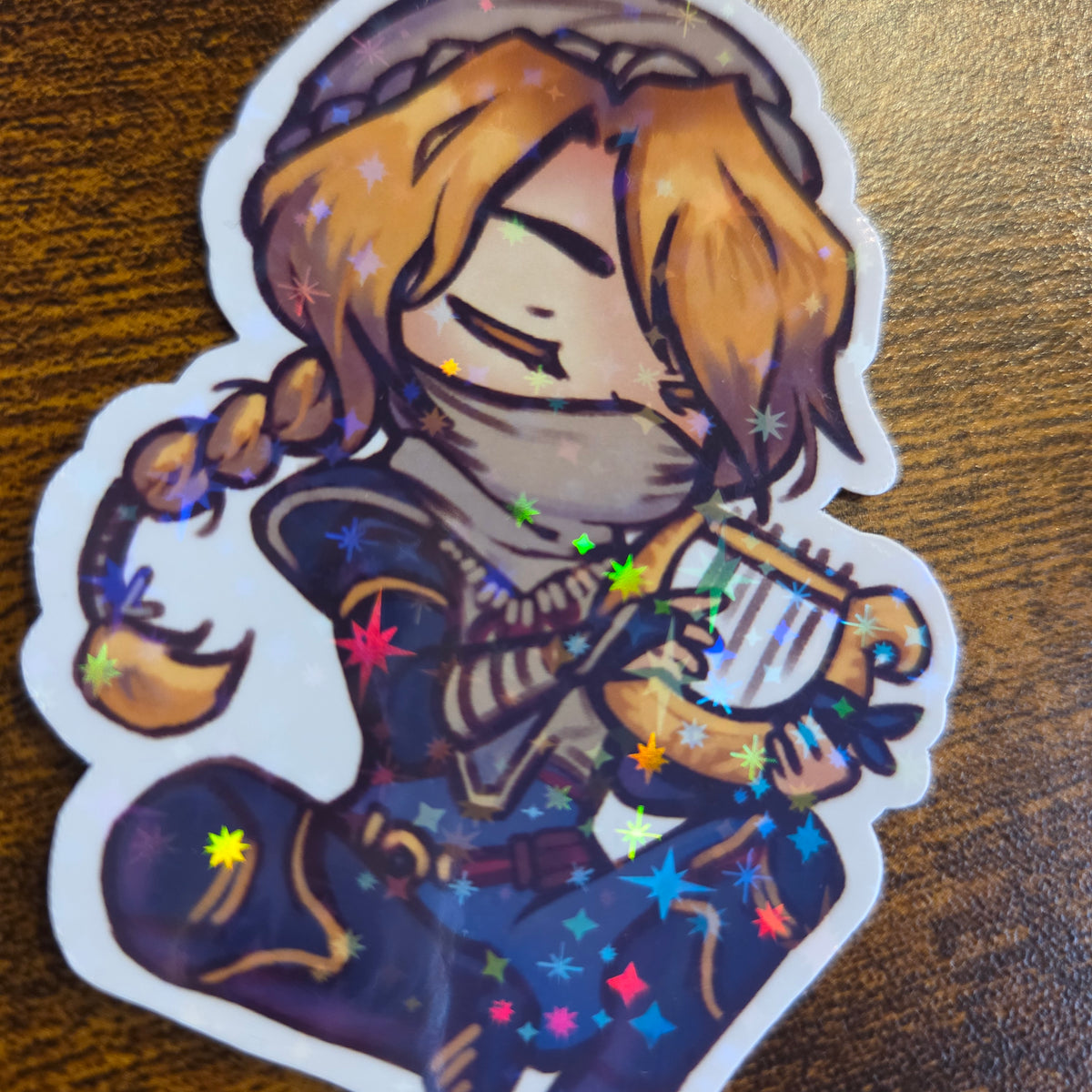 LoZ Ocarina Sheik - Holographic Sticker