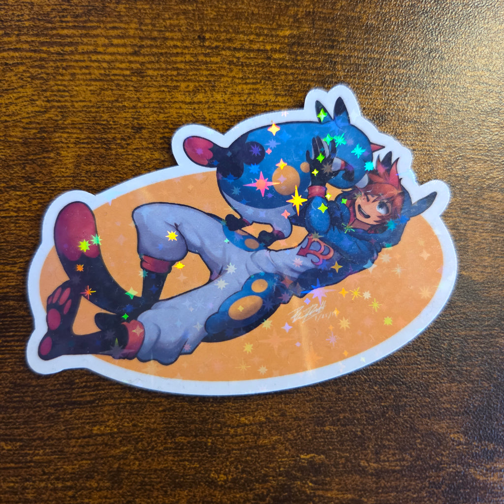 Meow Wow Sora Holographic Sticker