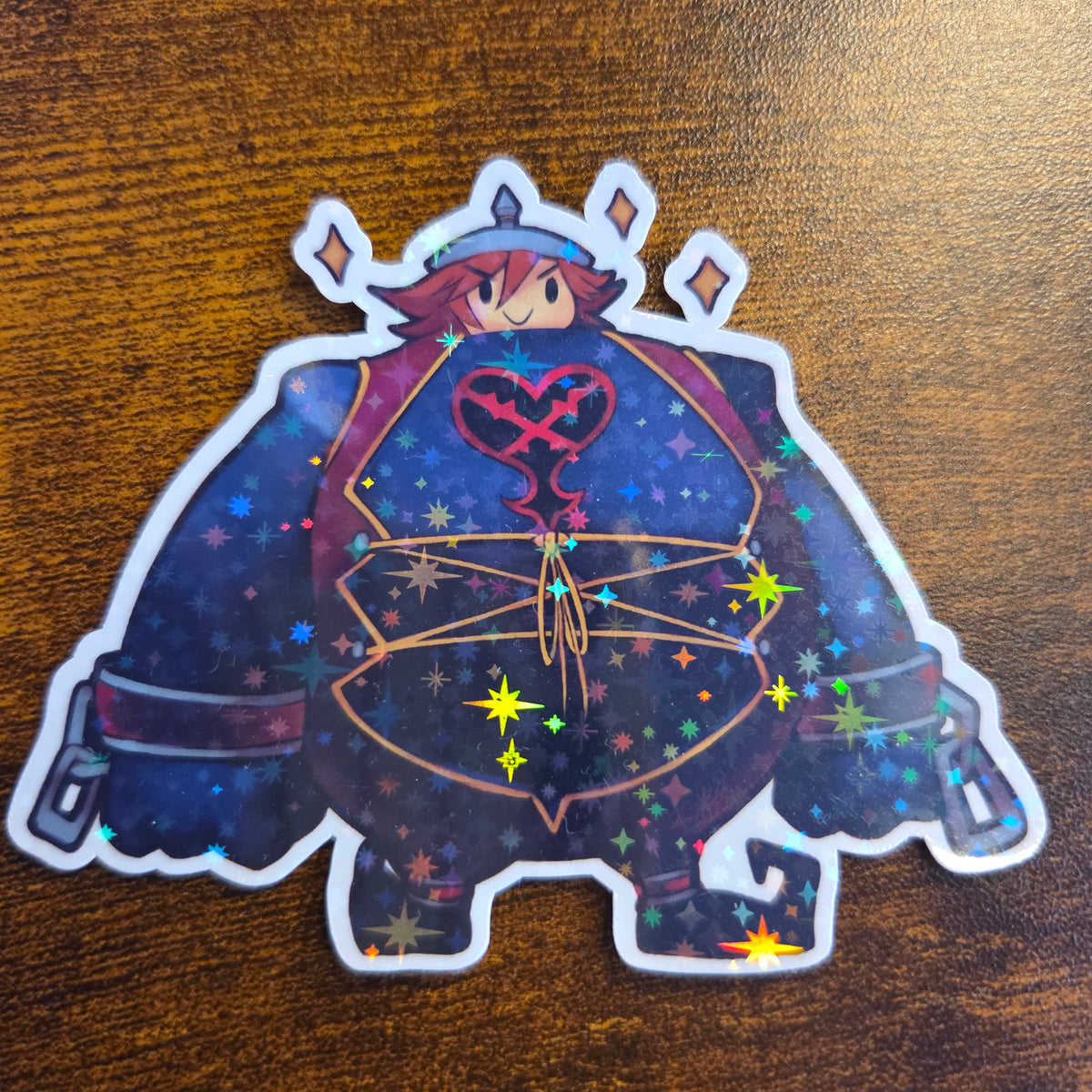 Large Body Heartless Sora - Holographic Sticker