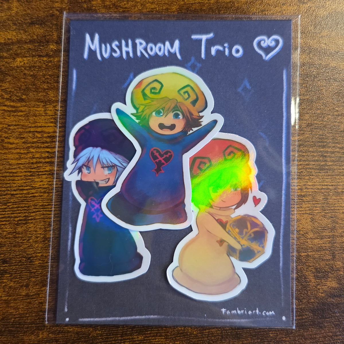 Mushroom Trio Set - Holographic Sticker