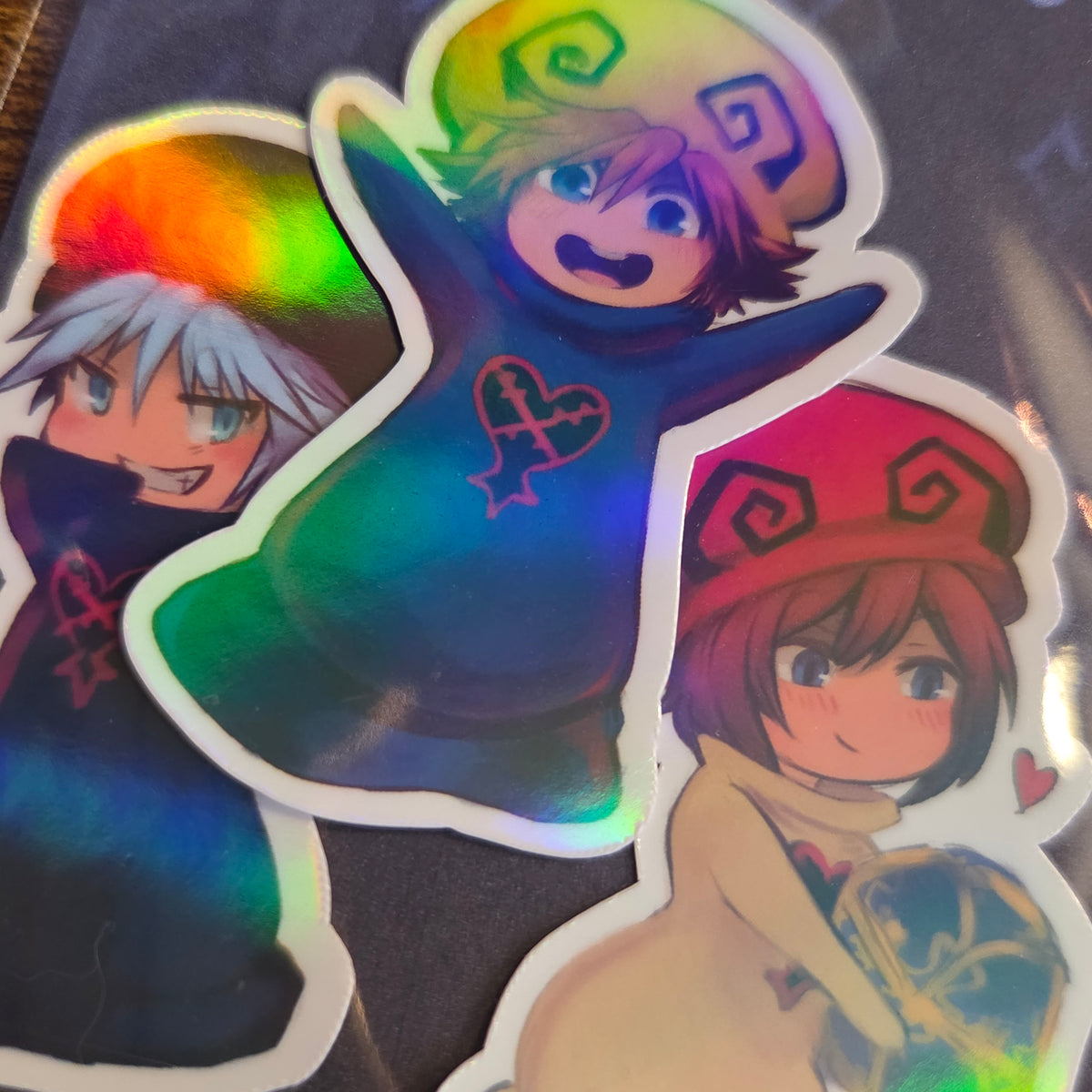 Mushroom Trio Set - Holographic Sticker