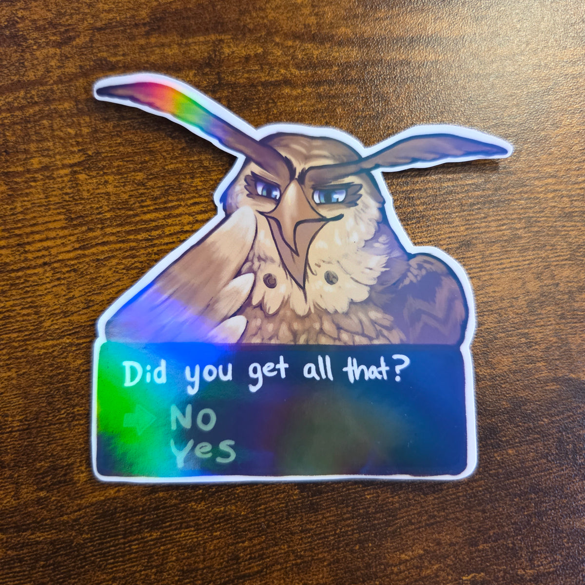 LoZ Ocarina Owl - Holographic Sticker