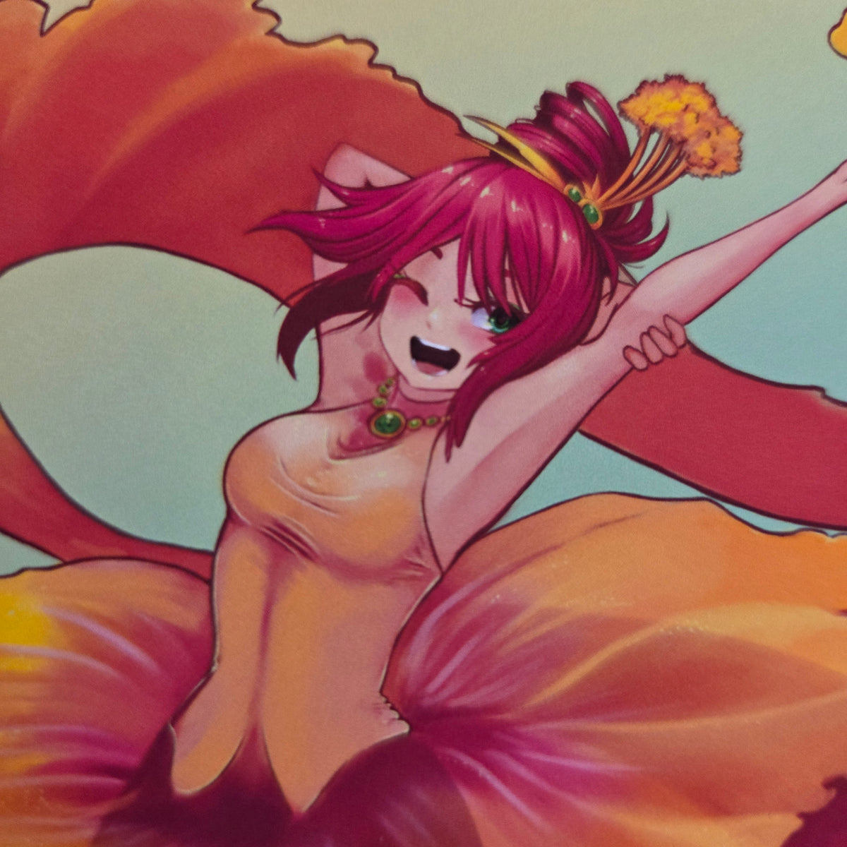 Hibiscus Mermaid Art Print 5x7