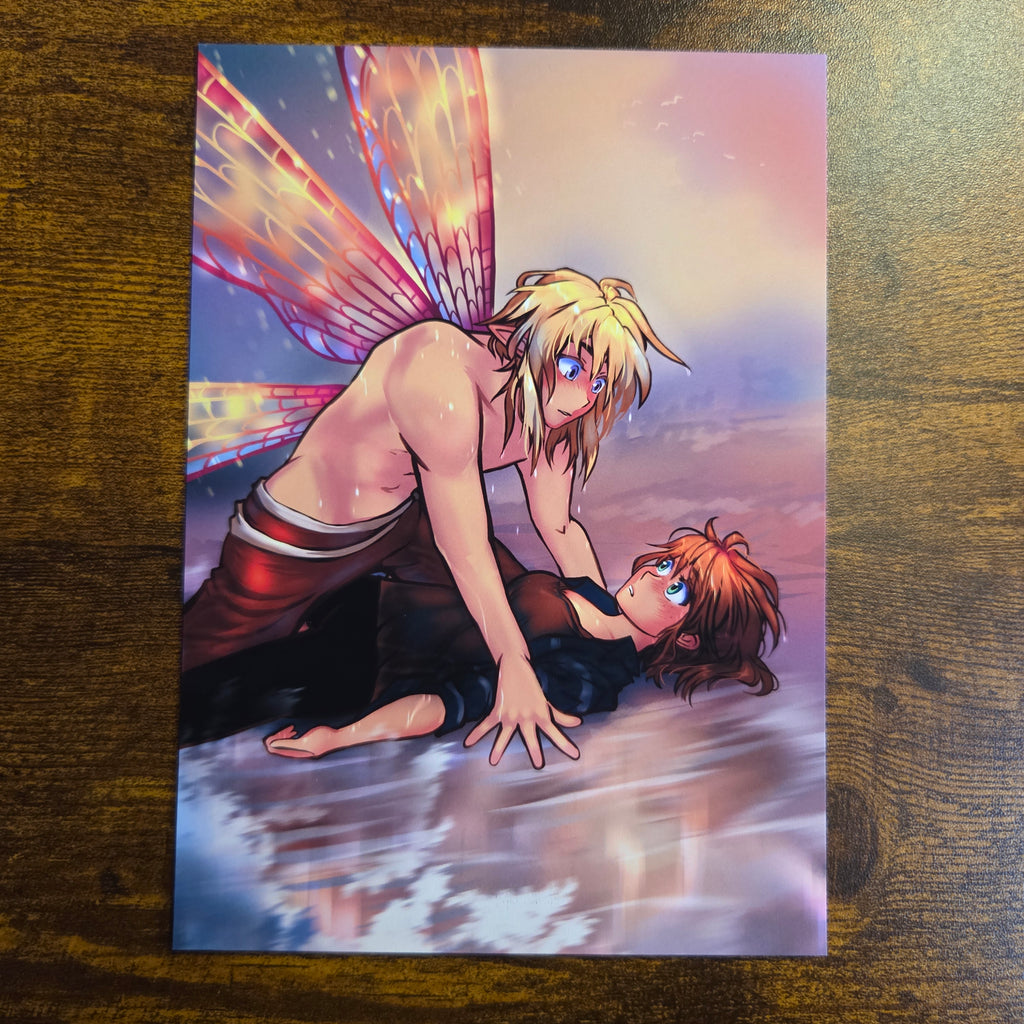 Kiss Kiss Fall In Love Art Print 5x7 Matte