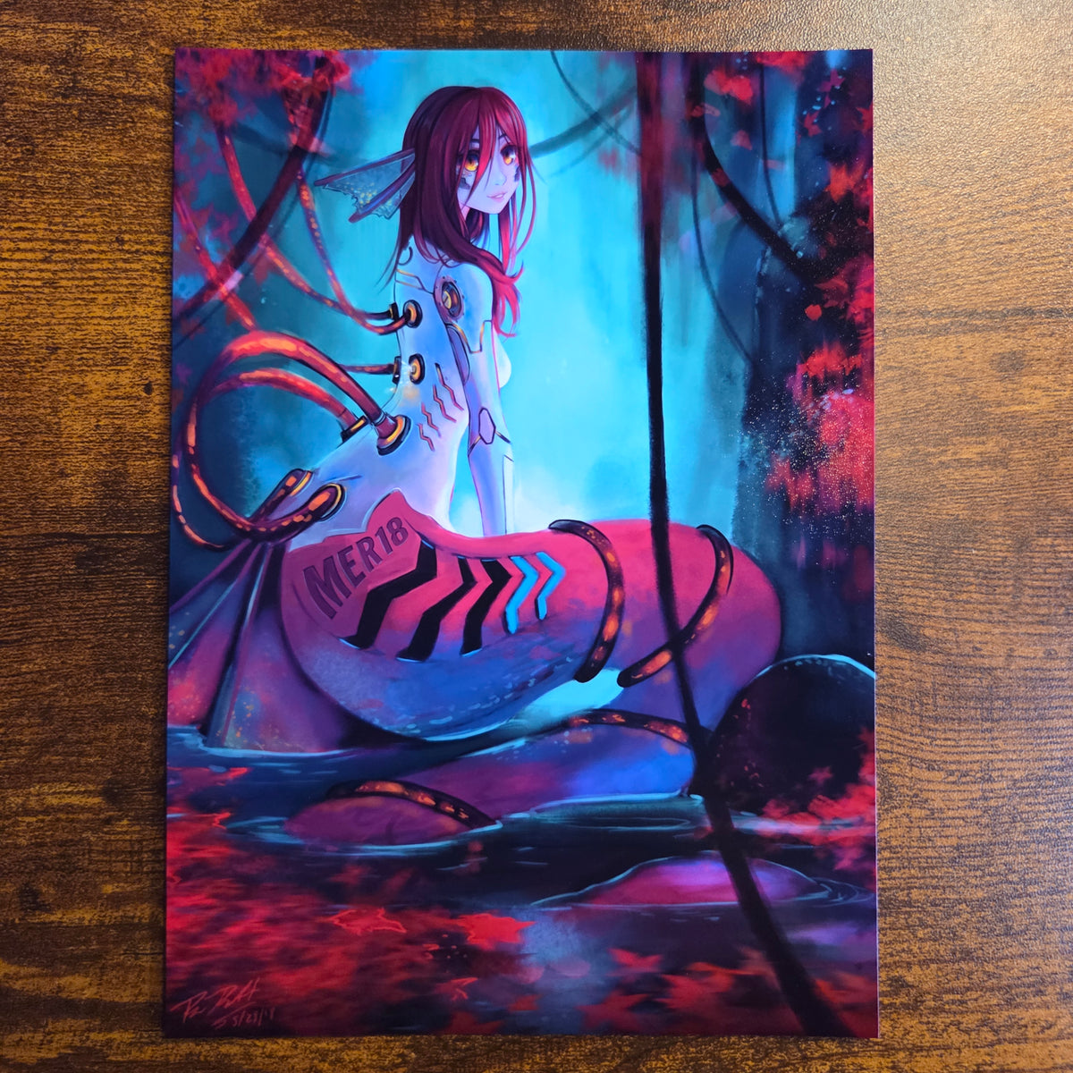 Cyborg Mermaid 2018 Art Print 5x7