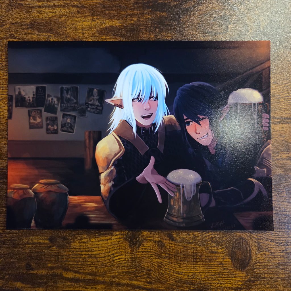 Aymeric and Haurchefant Art Print 5x7